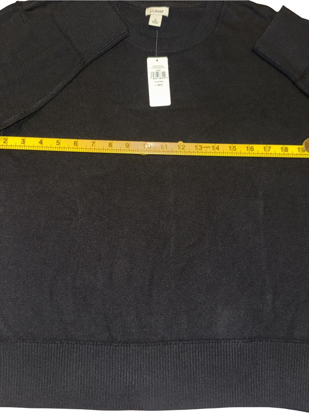 L.L. Bean Women’s Crewneck Sweater - Black Size L - Picture 3 of 8